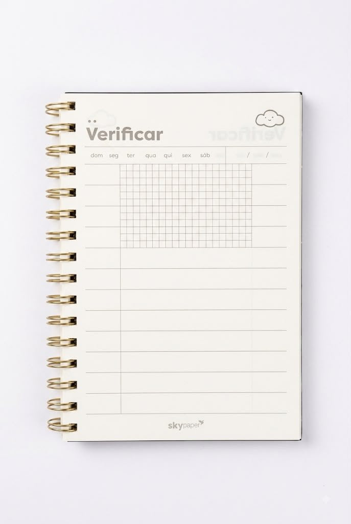 PLANNER DIARIO BLACK GOLD 64 FLS SKYPAPER SK2110