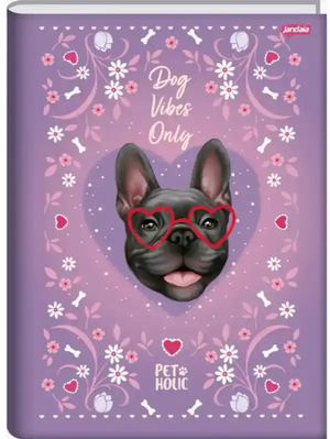 CADERNO BROCHURA GRANDE PET HOLIC JANDAIA 80 FLS