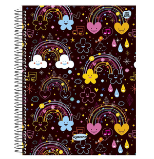 CADERNO CD 1M FEMININO KBOM 96 FLS