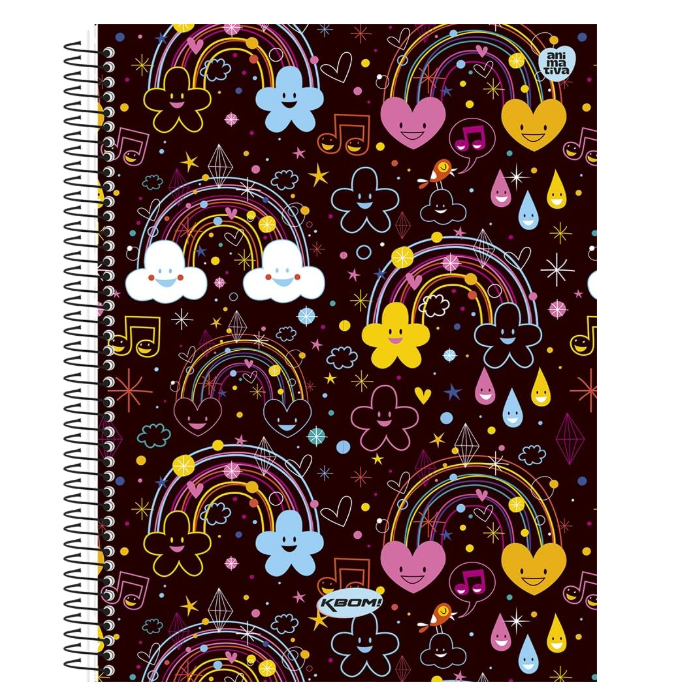 CADERNO CD 1M FEMININO KBOM 96 FLS