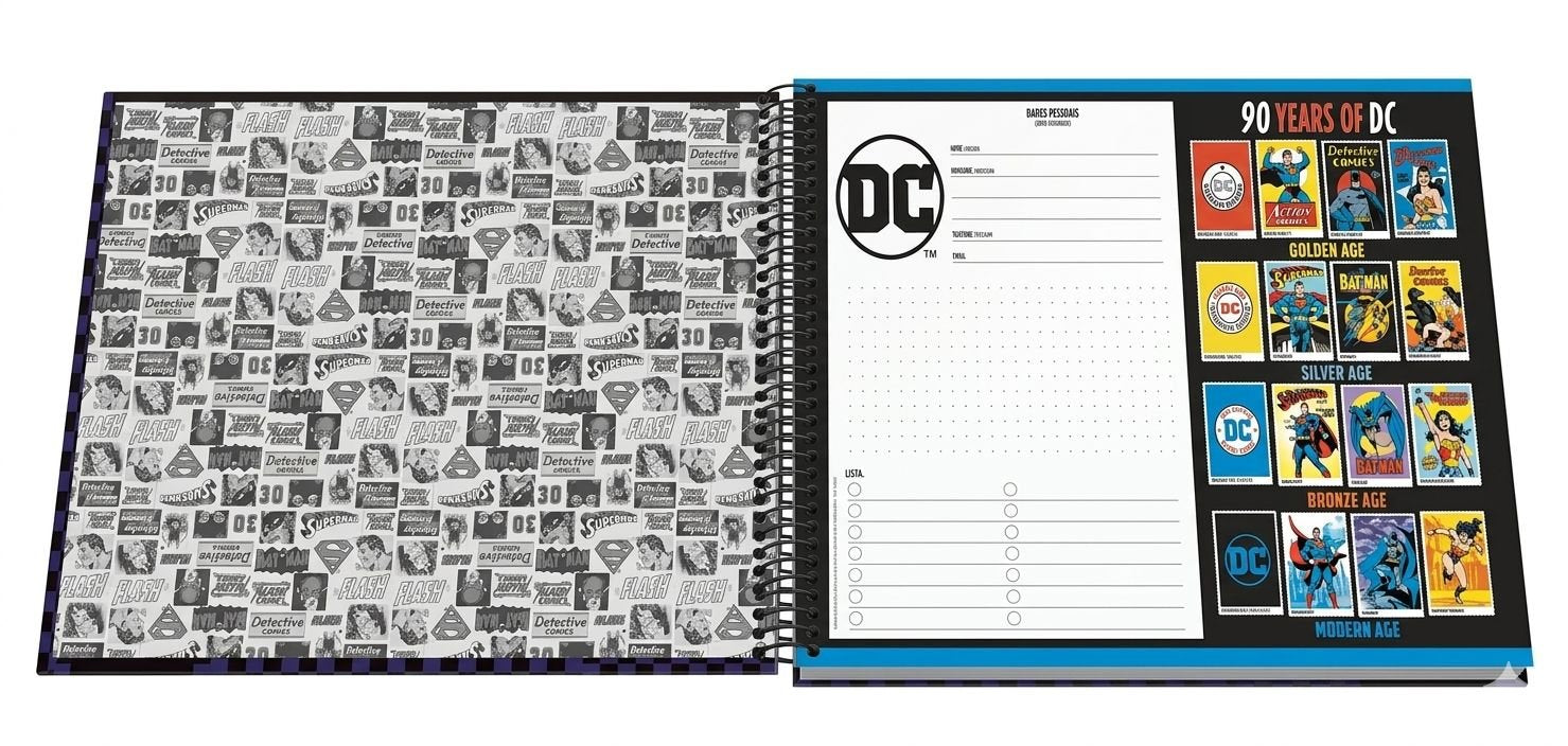 CADERNO DESENHO 1943 DC COMICS 80 FLS JANDAIA