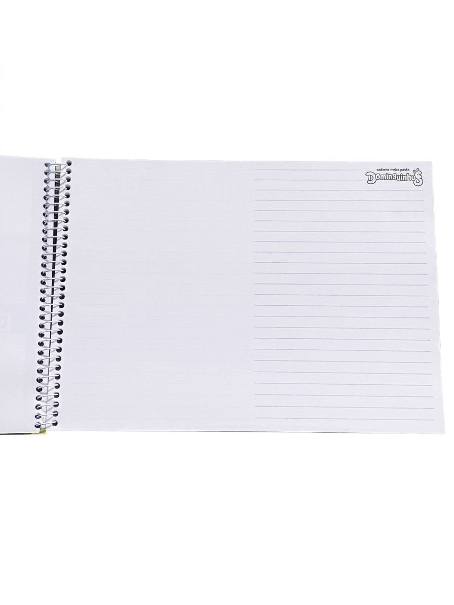 CADERNO MEIA PAUTA DOMIGUINHOS ANIMATIVA 40 FLS 