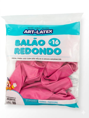 BALÃO REDONDO  N16 ART LATEX 12 UND