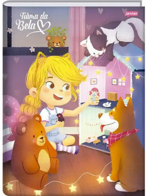 CADERNO BROCHURA GRANDE TURMA DA BELA CD JANDAIA 80 FLS 