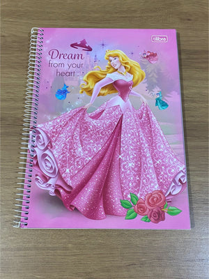 CADERNO 1M UNIV ESPIRAL PRINCESAS DISNEY TILIBRA 80 FLS