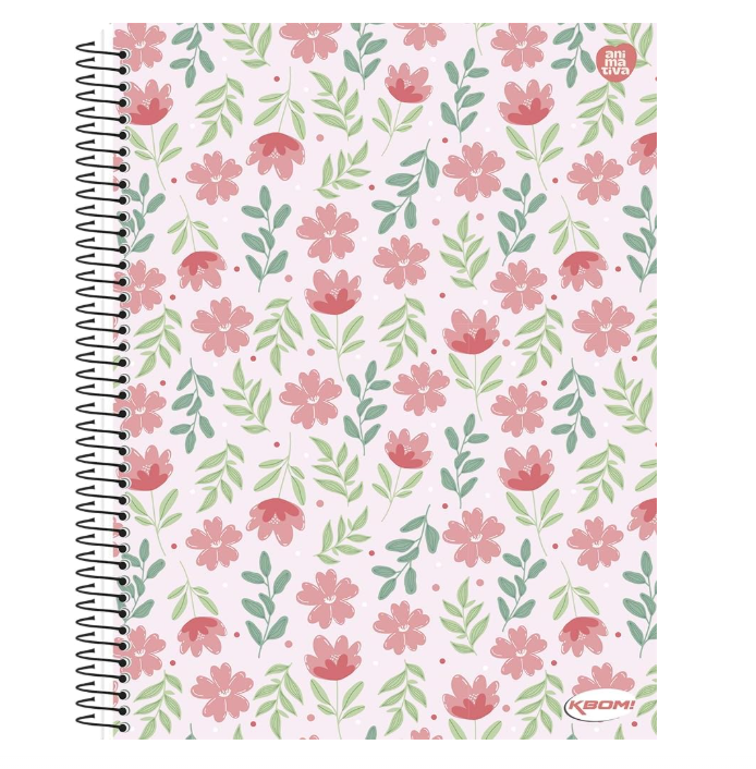 CADERNO CD 1M FEMININO KBOM 96 FLS
