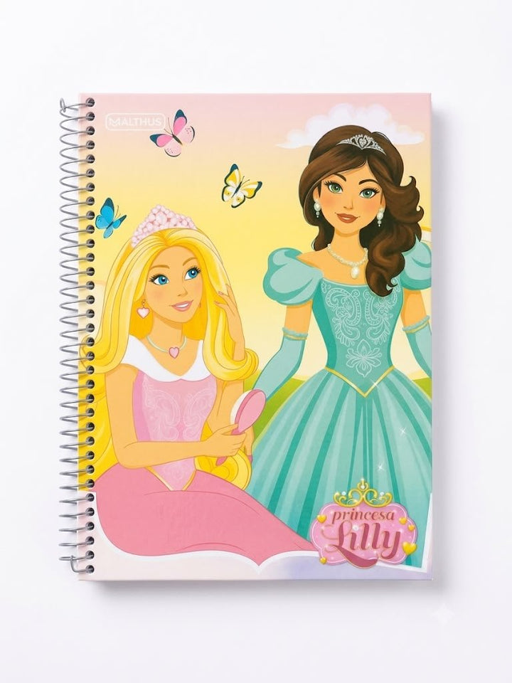 CADERNO 12M PRINCESA LILLY 192FLS MALTHUS