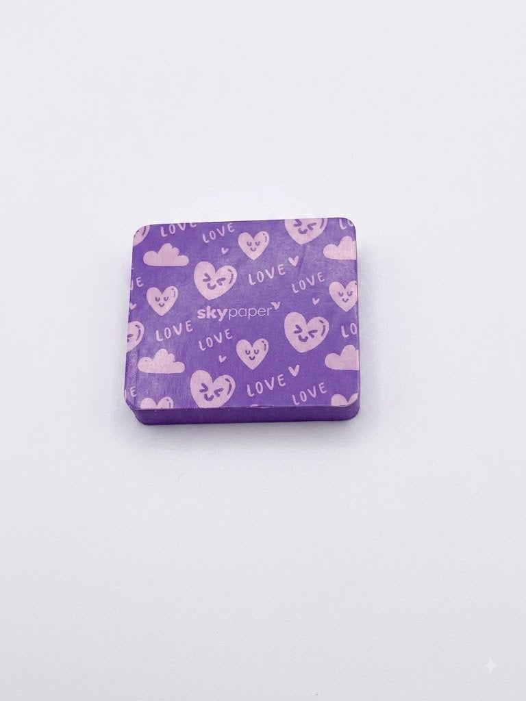 BORRACHA QUADRADA COLOR LOVE SKYPAPER LO0202