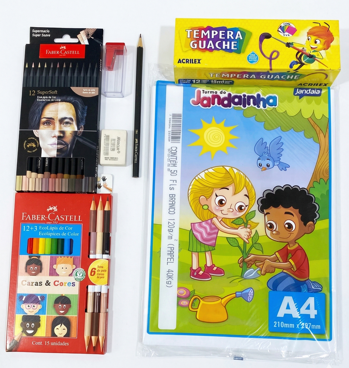 KIT DESENHANDO EM CASAS COM BLOCO DE PAPEL