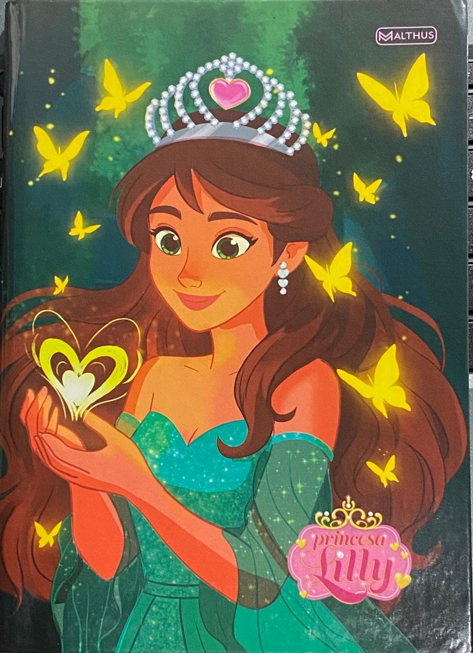 CADERNO BROCHURA CD PEQUENO PRINCESA LILLY  96 FLS