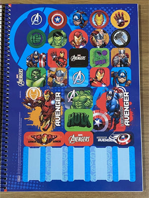 CADERNO 1M ESPIRAL AVENGERS TILIBRA 80 FLS