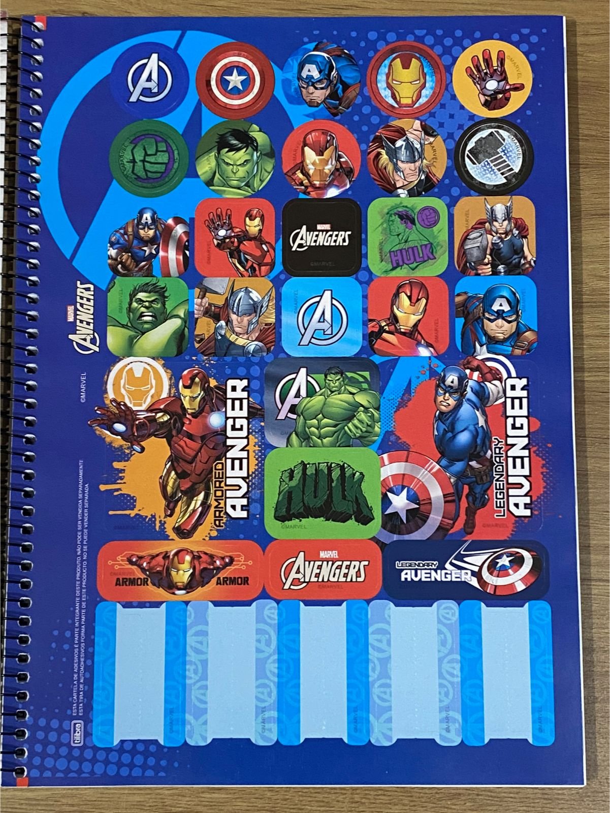 CADERNO 1M ESPIRAL AVENGERS TILIBRA 80 FLS