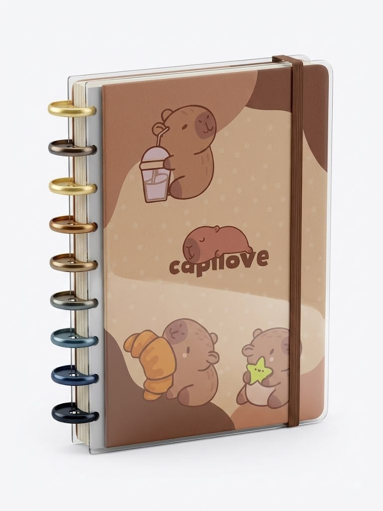 CADERNO DISCO COLEGIAL CAPIVARA 80 FLS SKYPAPER CP2001