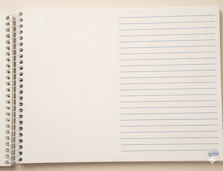 CADERNO MEIA PAUTA MEU PRIMEIRO JANDAINHA 40 FOLHAS