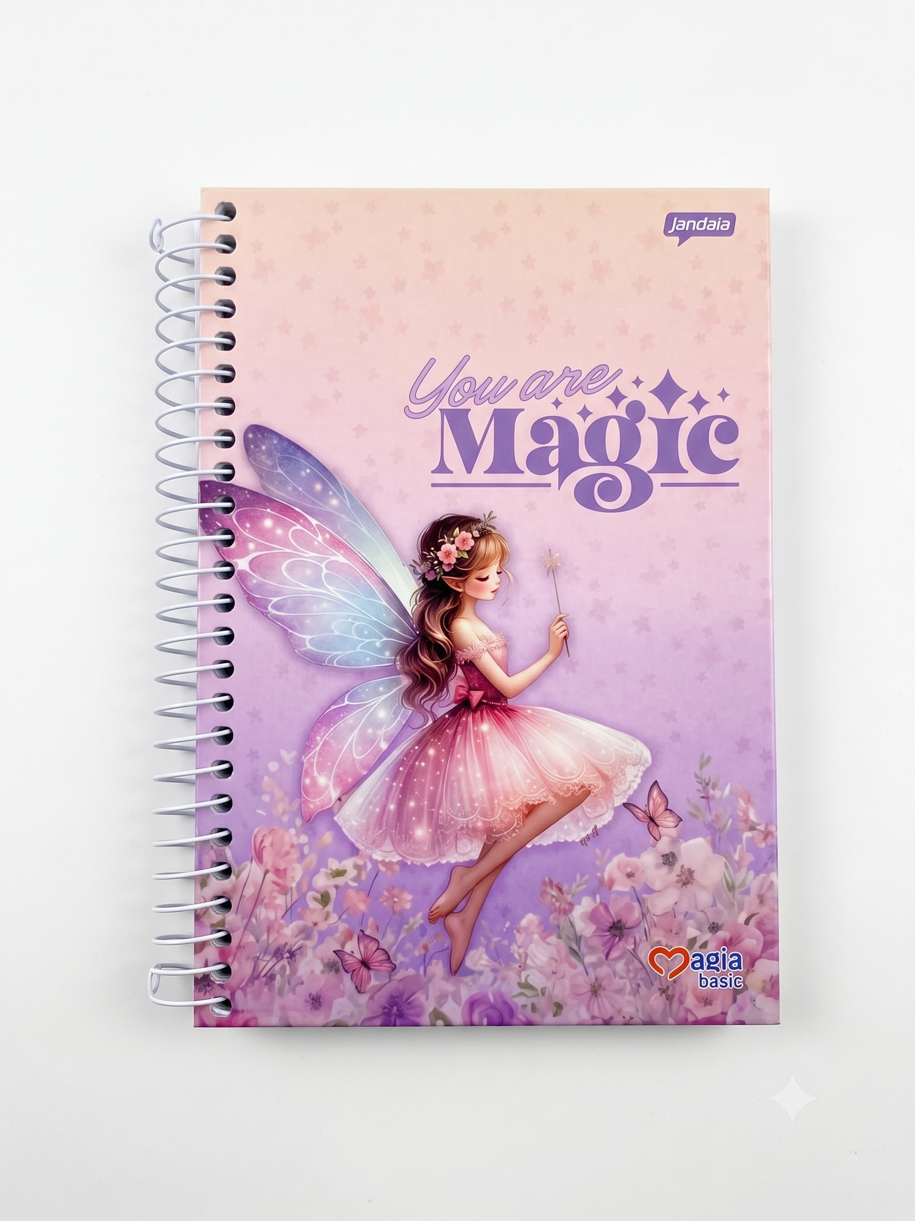 CADERNO ESPIRAL PEQUENO MAGIA BASIC 96 FLS JANDAIA