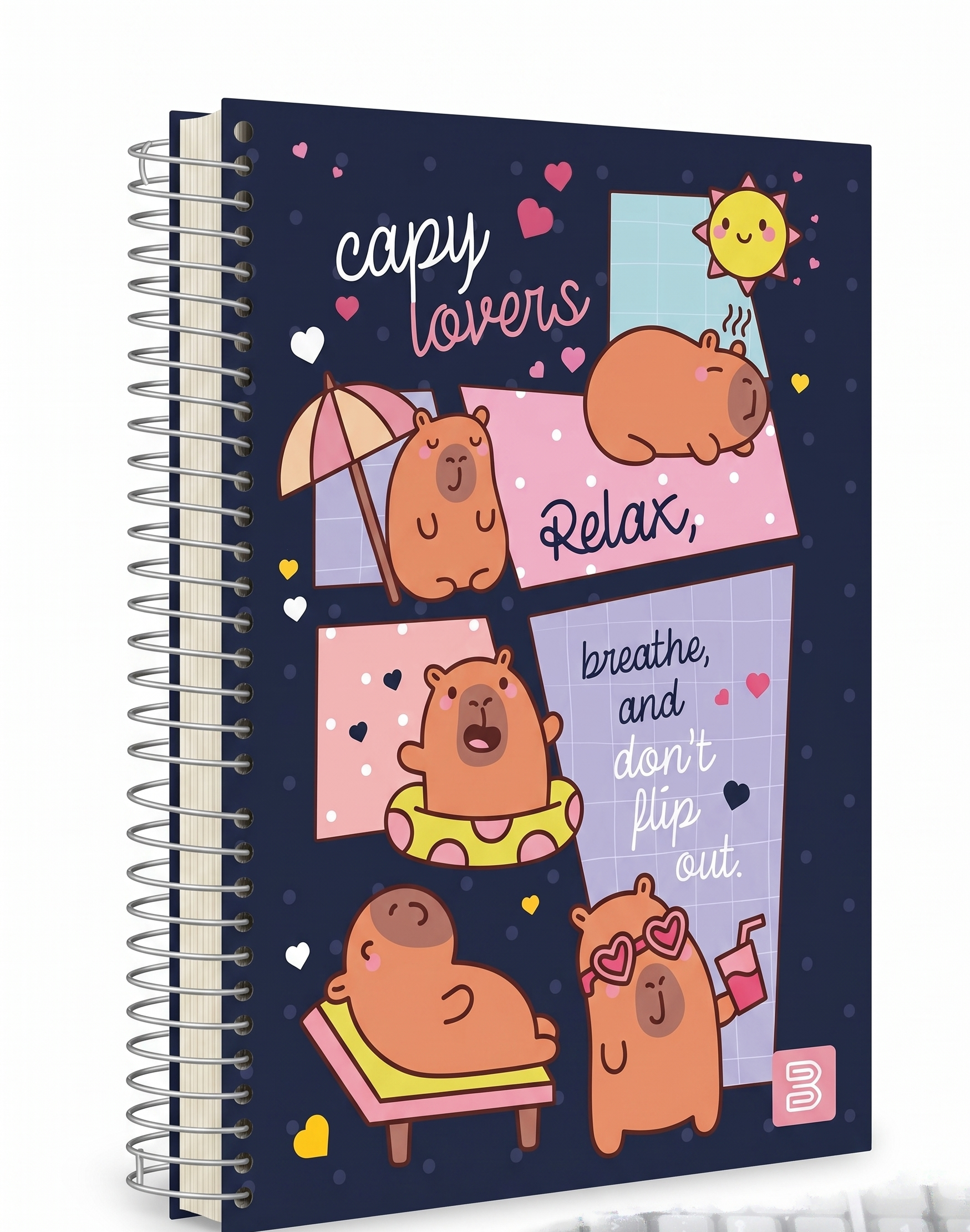 CADERNO 10M 2434 CAPY LOVERS 160 FLS JANDAIA