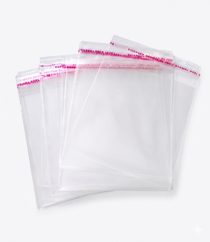 EMBALAGEM SACO 6X10CM TRANSPARENTE FECHO ADESIVO 50 UND 3740