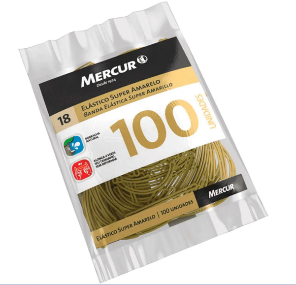 LIGA PARA DINHEIRO AMARELA MERCUR 100 UND
