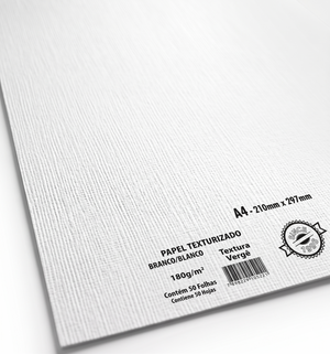 PAPEL A4 TEXTURA VERGE 180G MASTERPRINT 50 FLS