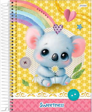 CADERNO 10 MATERIAS CD SWEETNESS  160 FLS JANDAIA