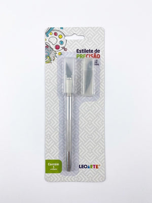 ESTILETE PRECISAO BISTURI 2 LAMINAS EXTRAS LEO E LEO