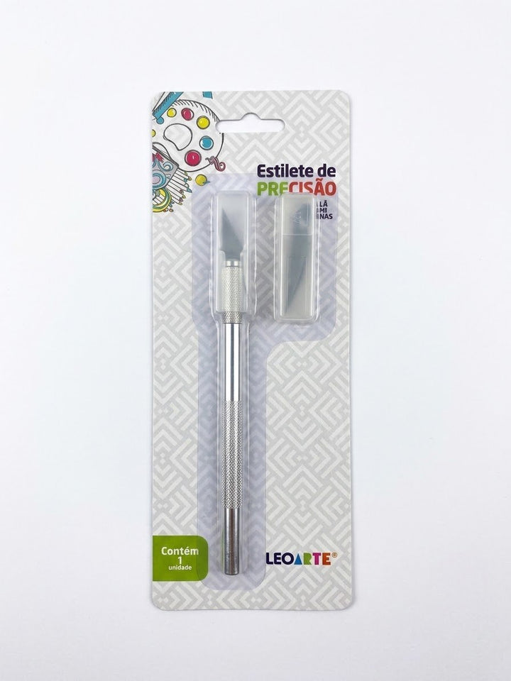 ESTILETE PRECISAO BISTURI 2 LAMINAS EXTRAS LEO E LEO