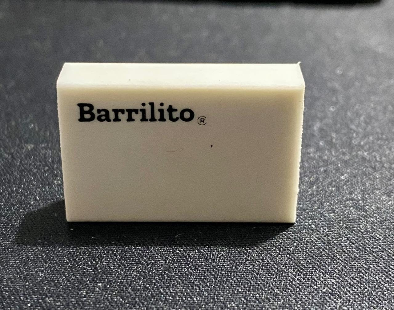 BORRACHA BRANCA RETANGULAR PEQUENA ESCOLAR BARRILITO BWS60 