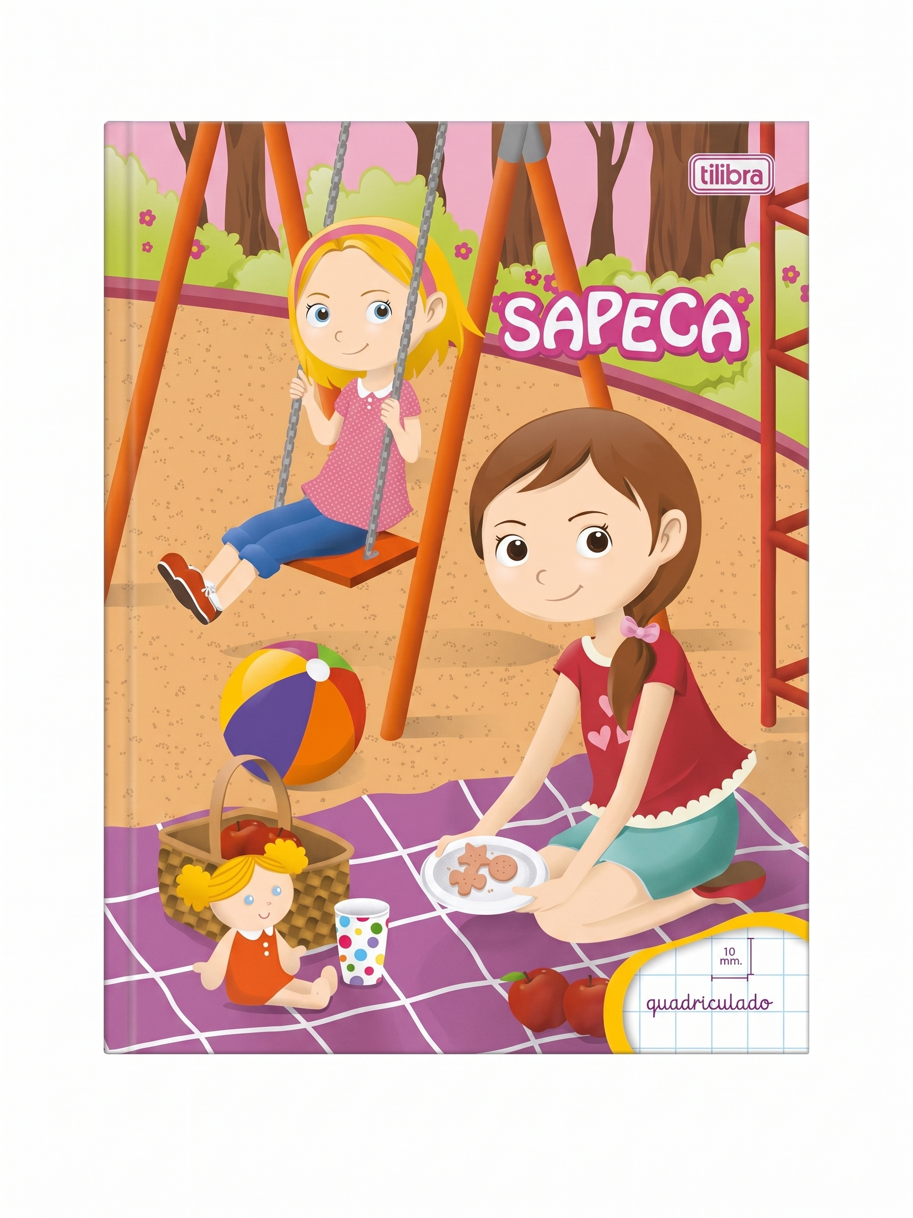 CADERNO QUADRICULADO 10MM SAPECA 40 FLS TILIBRA