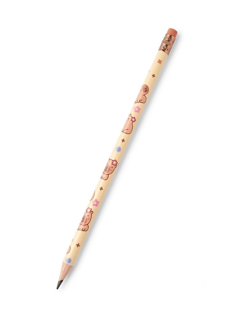 LAPIS GRAFITE REDONDO RESINA COM BORRACHA CAPIVARA CP1202 SKYPAPER