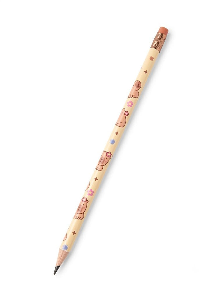 LAPIS GRAFITE REDONDO RESINA COM BORRACHA CAPIVARA CP1202 SKYPAPER