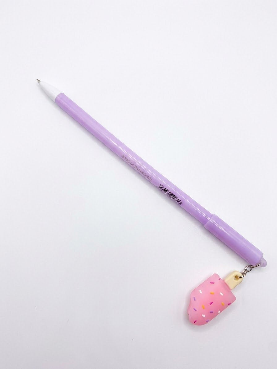 CANETA GEL APAGAVEL 0.5MM COM PINGENTE PICOLE LEO E LEO