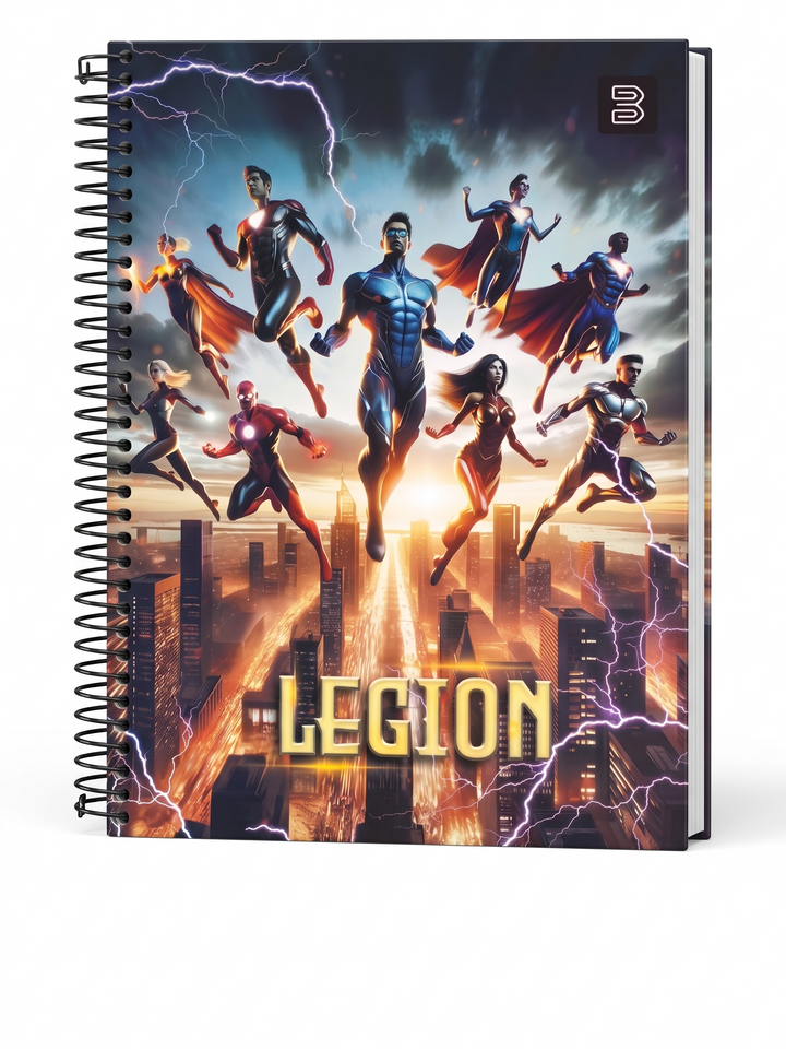 CADERNO 10M 6395 LEGION 160 FLS JANDAIA