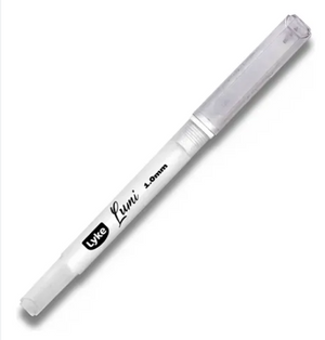 CANETA ESFEROGRAFICA GEL BRANCA 1.0MM LYKE