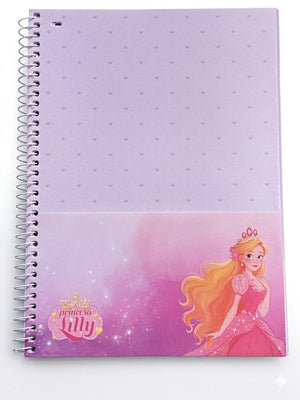 CADERNO 12 M PRINCESA LILLY JANDAIA