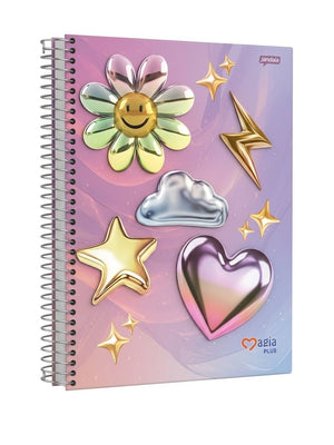 CADERNO 10 M MAGIA FEMININO JANDAIA 192 FLS