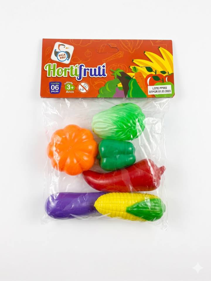 FRUTAS E LEGUMES 06 UND BRINQUEDOS PICA PAU 7271