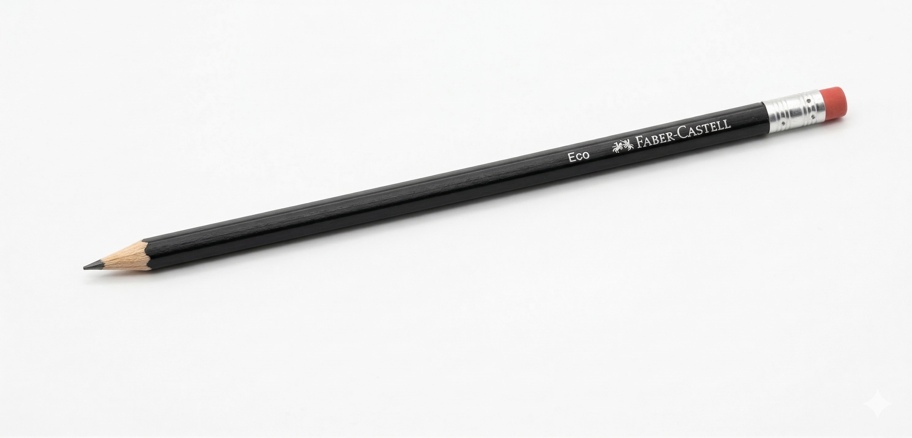 LAPIS HB N2 PRETO HEXAGONAL FABER ECOLAPIS COM BORRACHA 