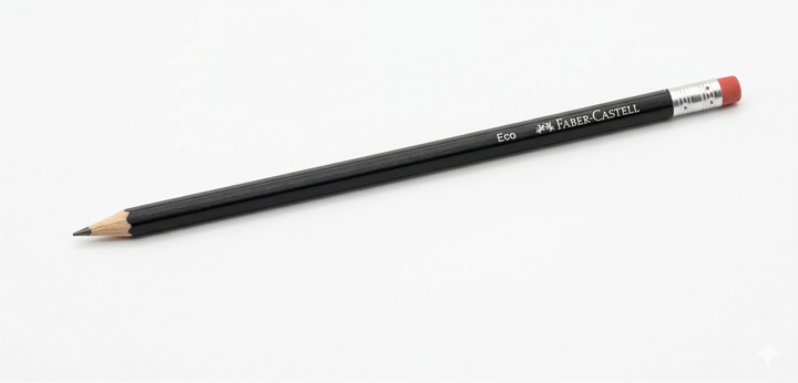 LAPIS HB N2 PRETO HEXAGONAL FABER ECOLAPIS COM BORRACHA 