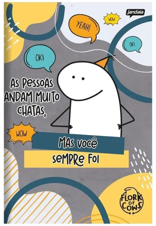 CADERNO BROCHURA PEQUENO FLORK COMPANY JANDAIA 80 FLS