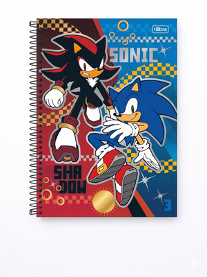 CADERNO 1M ESPIRAL SONIC 80 FLS TILIBRA