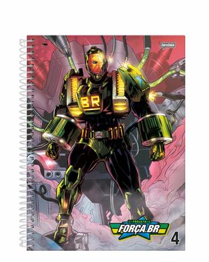 CADERNO 1M ESPIRAL FORÇA BR 80 FOLHAS JANDAIA