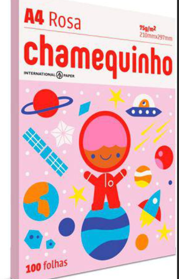 PAPEL CHAMEQUINHO A4 75G CORES 100 FLS