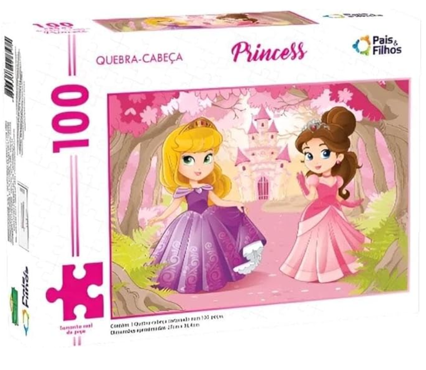 BRINQUEDO EDUCATIVO QUEBRA CABEÇA PRINCESAS 7261