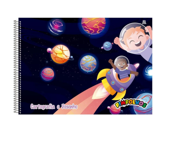 CADERNO DESENHO ESPIRAL PIMPOLHO 60 FLS 