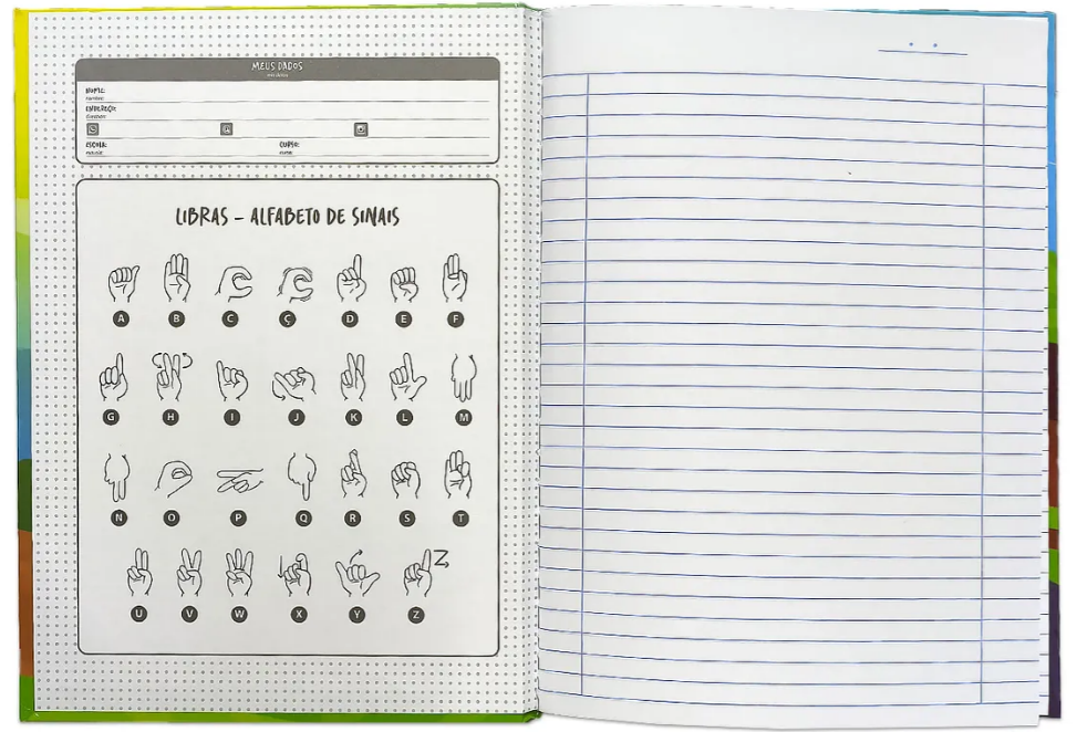 CADERNO BROCHURA GRANDE TURMA DA BELA CD JANDAIA 80 FLS 