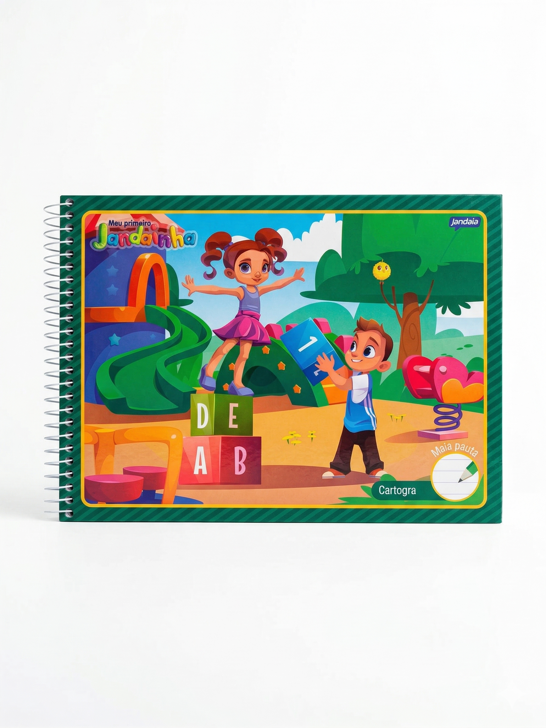 CADERNO MEIA PAUTA MEU PRIMEIRO JANDAINHA 40 FOLHAS