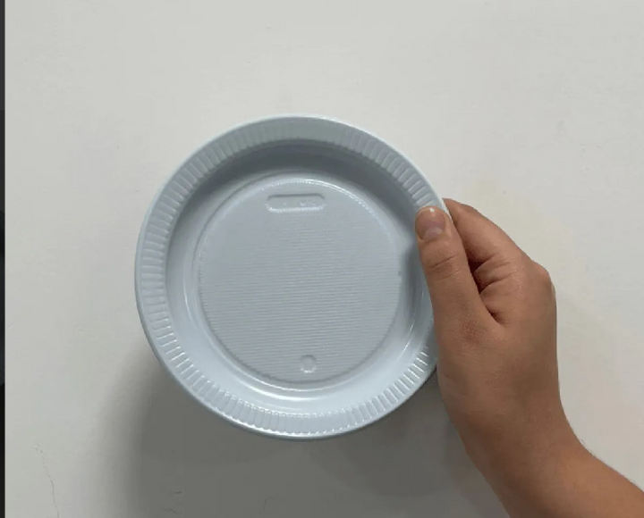 PRATO DESCARTAVEL RASO BRANCO  N 15 TOTALPLAST
