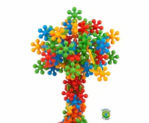 BRINQUEDO MONTAR PLUKT ESTRELAS 100 PÇS PAKI TOYS 1244