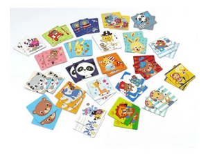 BRINQUEDO EDUCATIVO MEMORIA ANIMAIS DIVERTIDOS 54 PEÇAS COLUNA