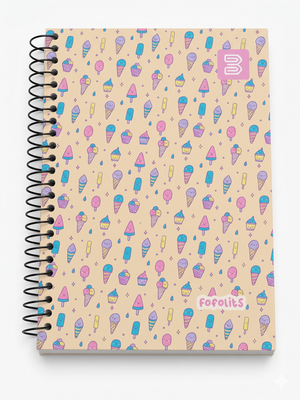 CADERNO ESPIRAL PEQUENO 2586 FOFOLITS 96 FLS BETINHO